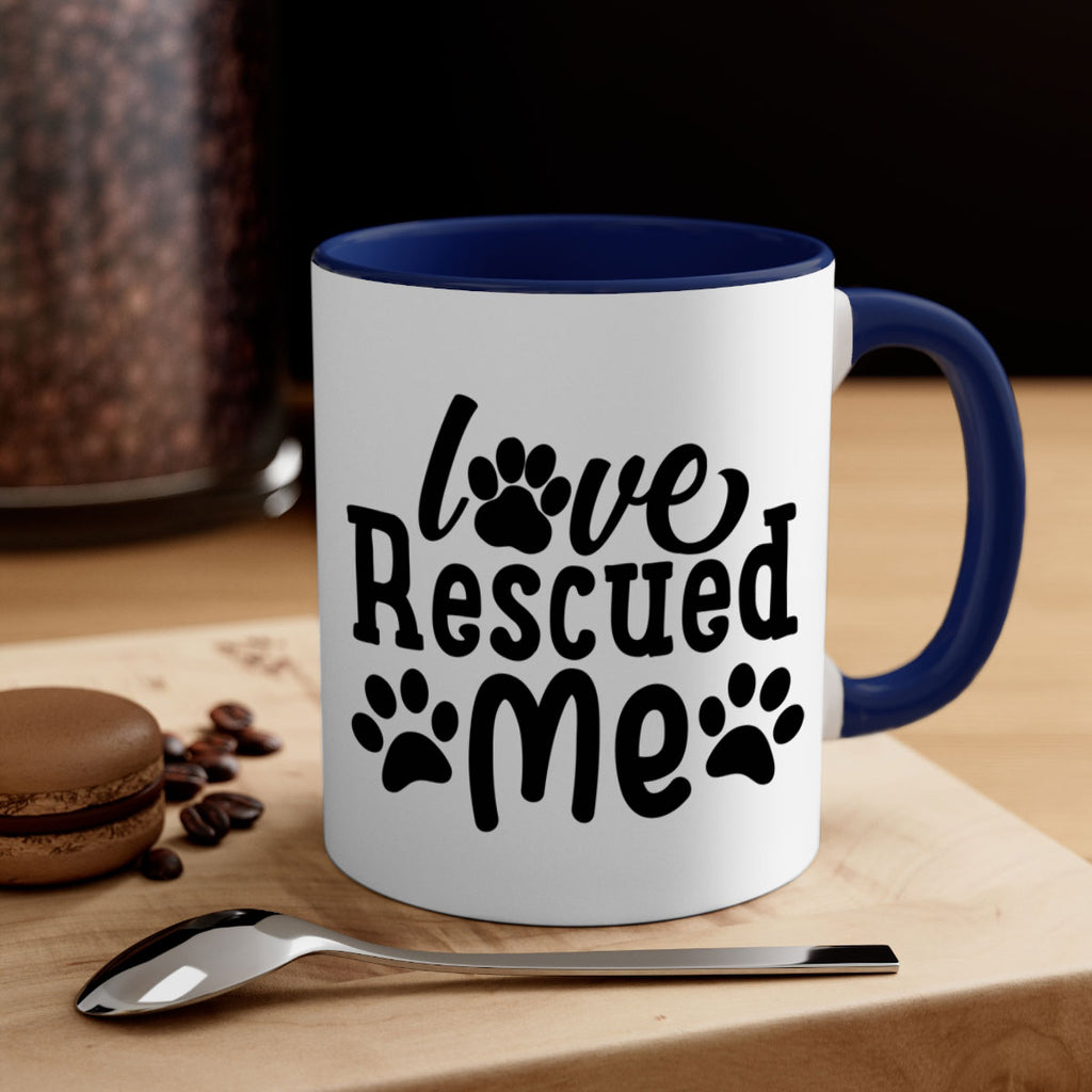 love rescued me Style 72#- Dog-Mug / Coffee Cup