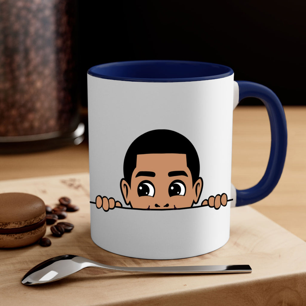 peekaboo boy 17#- Black men - Boys-Mug / Coffee Cup