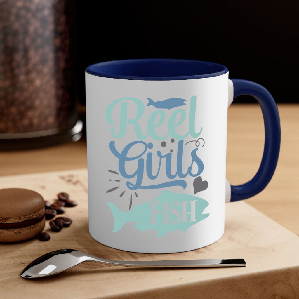 reel girls fish 198#- fishing-Mug / Coffee Cup