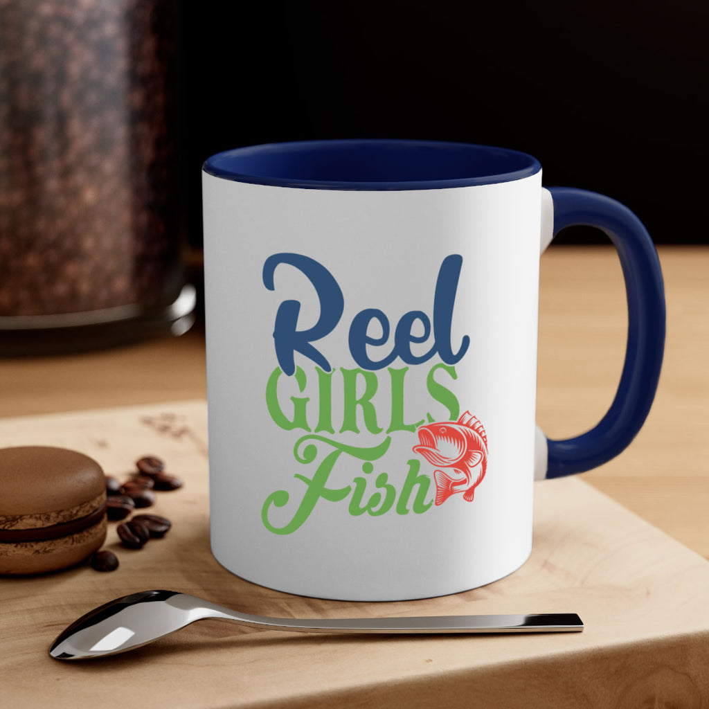 reel girls fish 199#- fishing-Mug / Coffee Cup