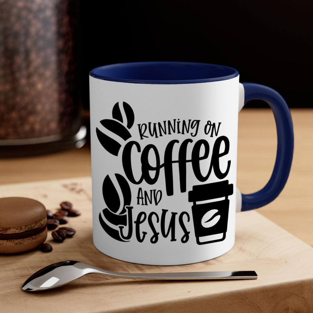 running on coffee and jesus 38#- coffee-Mug / Coffee Cup