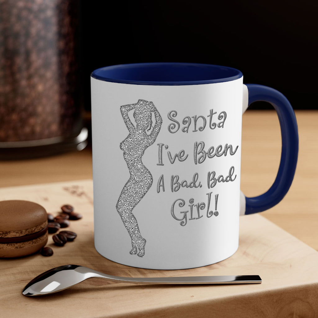 santa ive been a bad girl silver 446#- christmas-Mug / Coffee Cup
