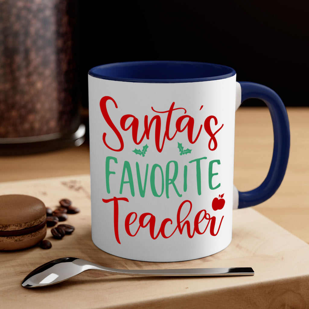 santa s favorite teacher style 609#- christmas-Mug / Coffee Cup