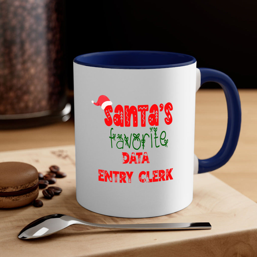 santas favorite data entry clerk style 765#- christmas-Mug / Coffee Cup