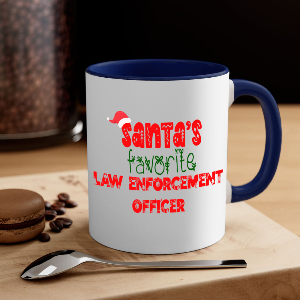 santas favorite law enforcement officer style 912#- christmas-Mug / Coffee Cup