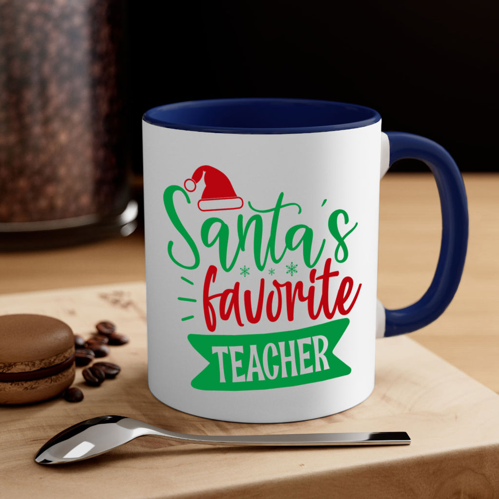 santas favorite teacher style 1116#- christmas-Mug / Coffee Cup
