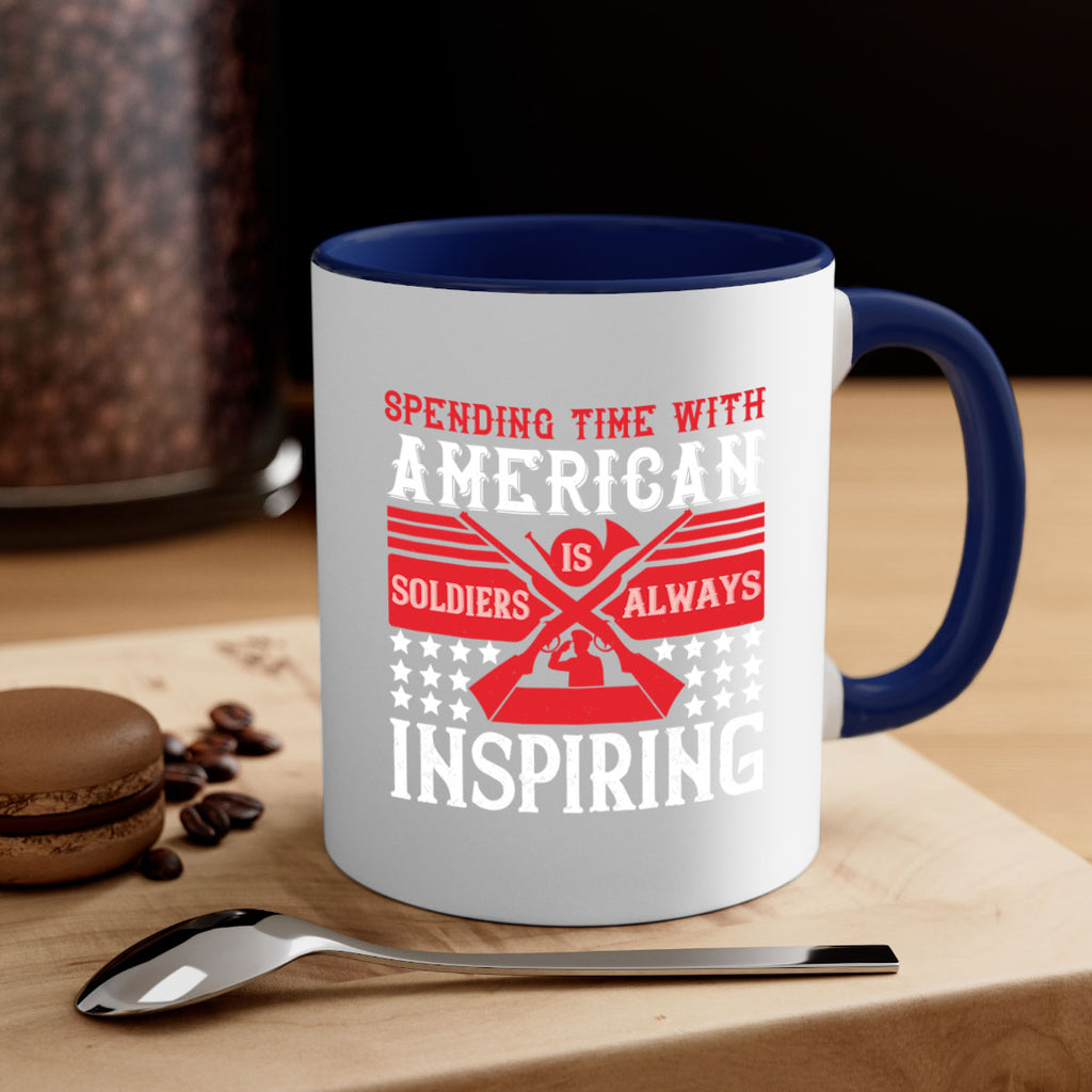 spending time with america’s soldiers is always inspiring 30#- veterns day-Mug / Coffee Cup