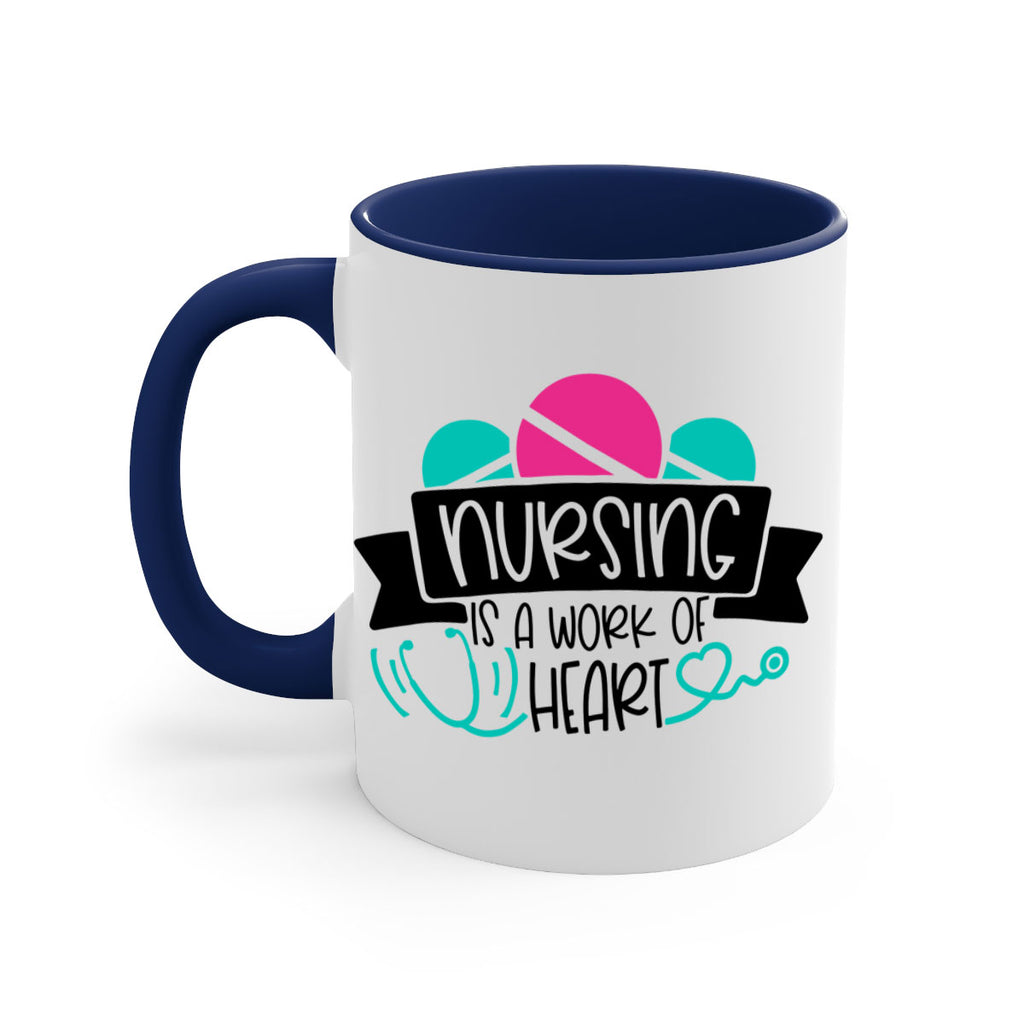 Nursing Is A Work Of Heart Style Style 71#- nurse-Mug / Coffee Cup