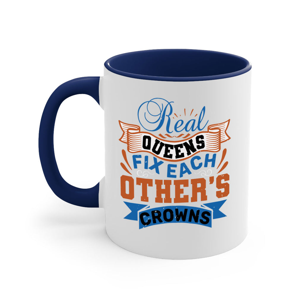 Real queens fix each other’s crowns Style 62#- best friend-Mug / Coffee Cup