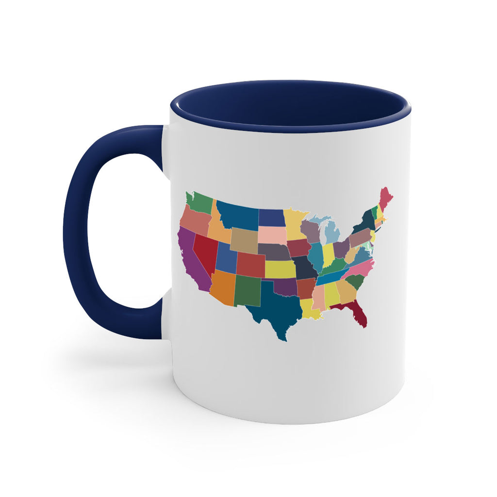 Separate Color Map Style 73#- 4th Of July-Mug / Coffee Cup