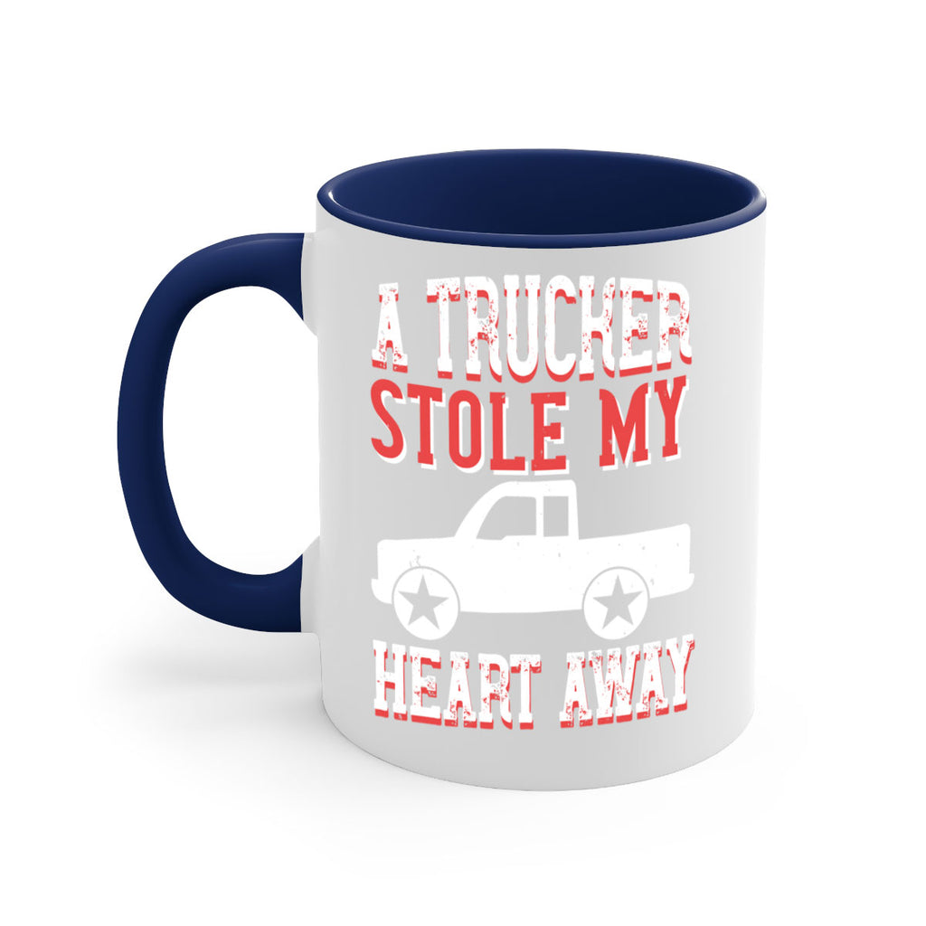 a trucker stole my heart away Style 39#- truck driver-Mug / Coffee Cup
