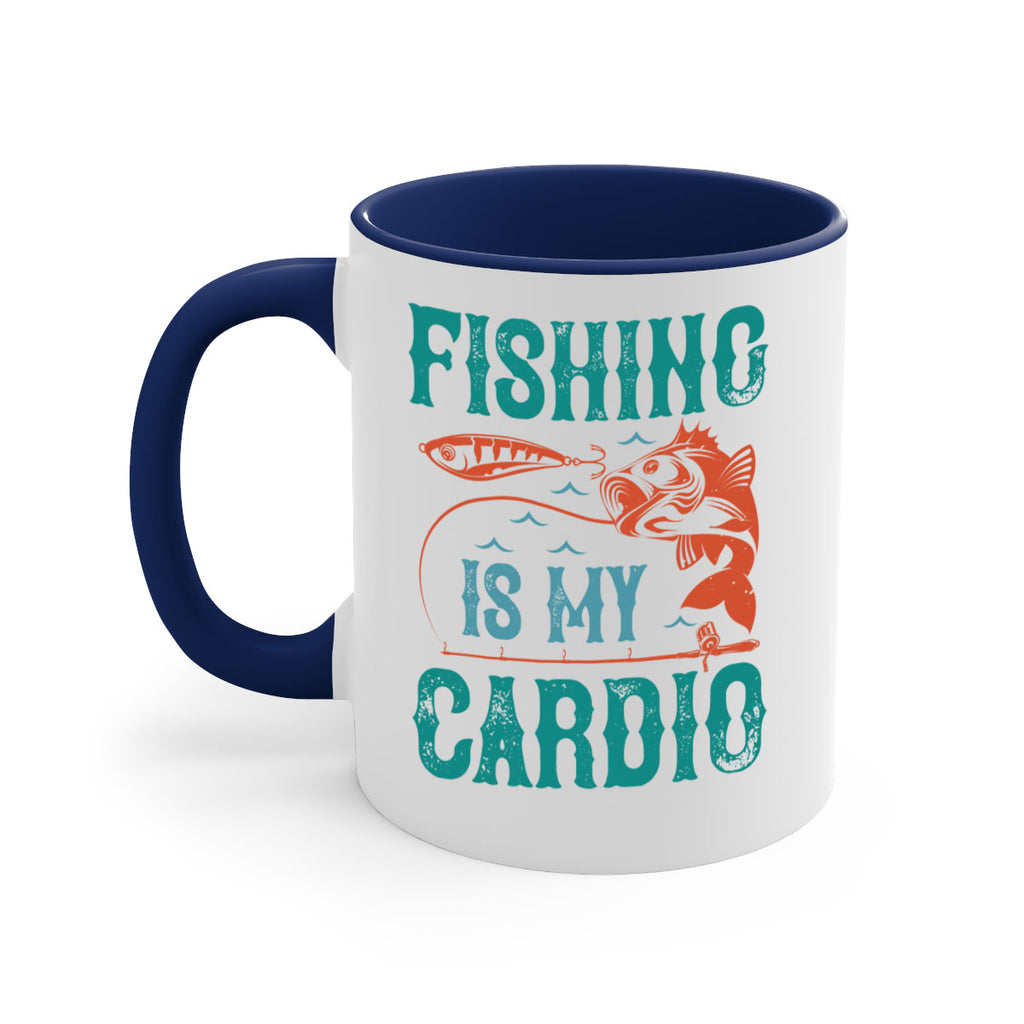 fishing is my cardio 142#- fishing-Mug / Coffee Cup