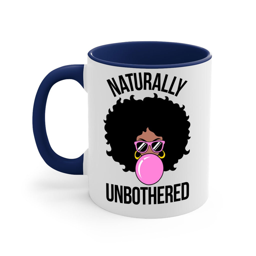 naturally unbothered afro woman 64#- black words - phrases-Mug / Coffee Cup