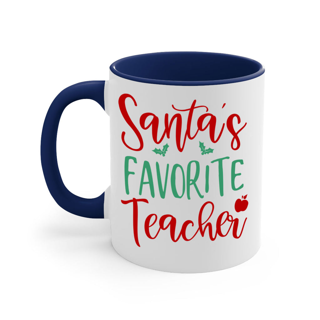 santa s favorite teacher style 609#- christmas-Mug / Coffee Cup