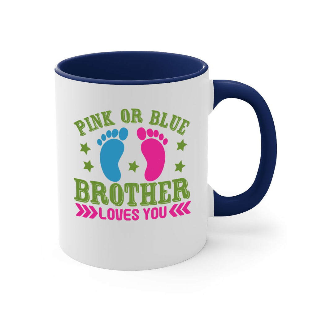 Pink or Blue Brother Loves You Style 181#- baby2-Mug / Coffee Cup