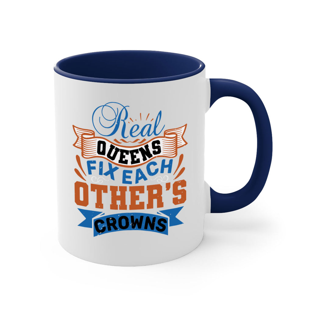 Real queens fix each other’s crowns Style 62#- best friend-Mug / Coffee Cup