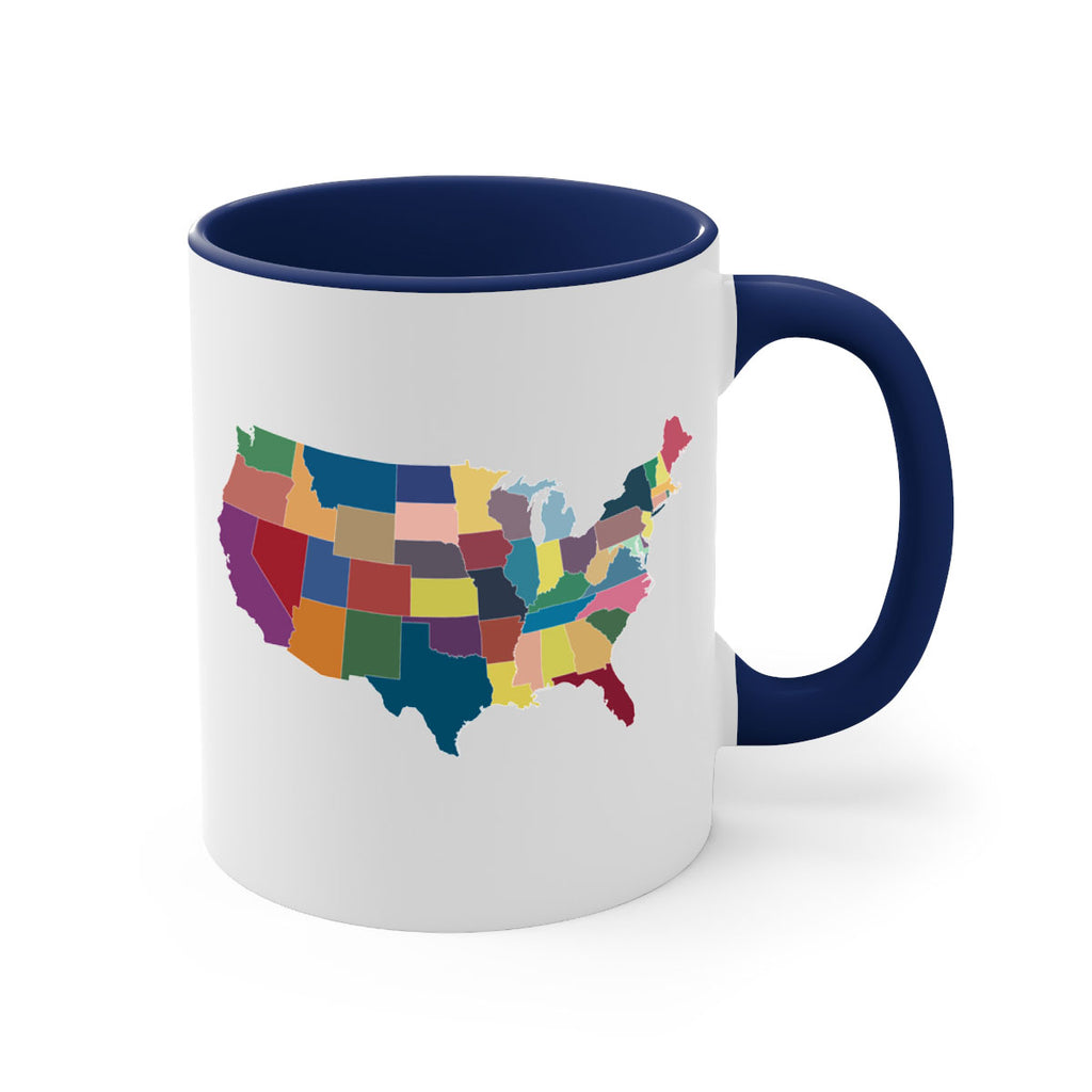 Separate Color Map Style 73#- 4th Of July-Mug / Coffee Cup