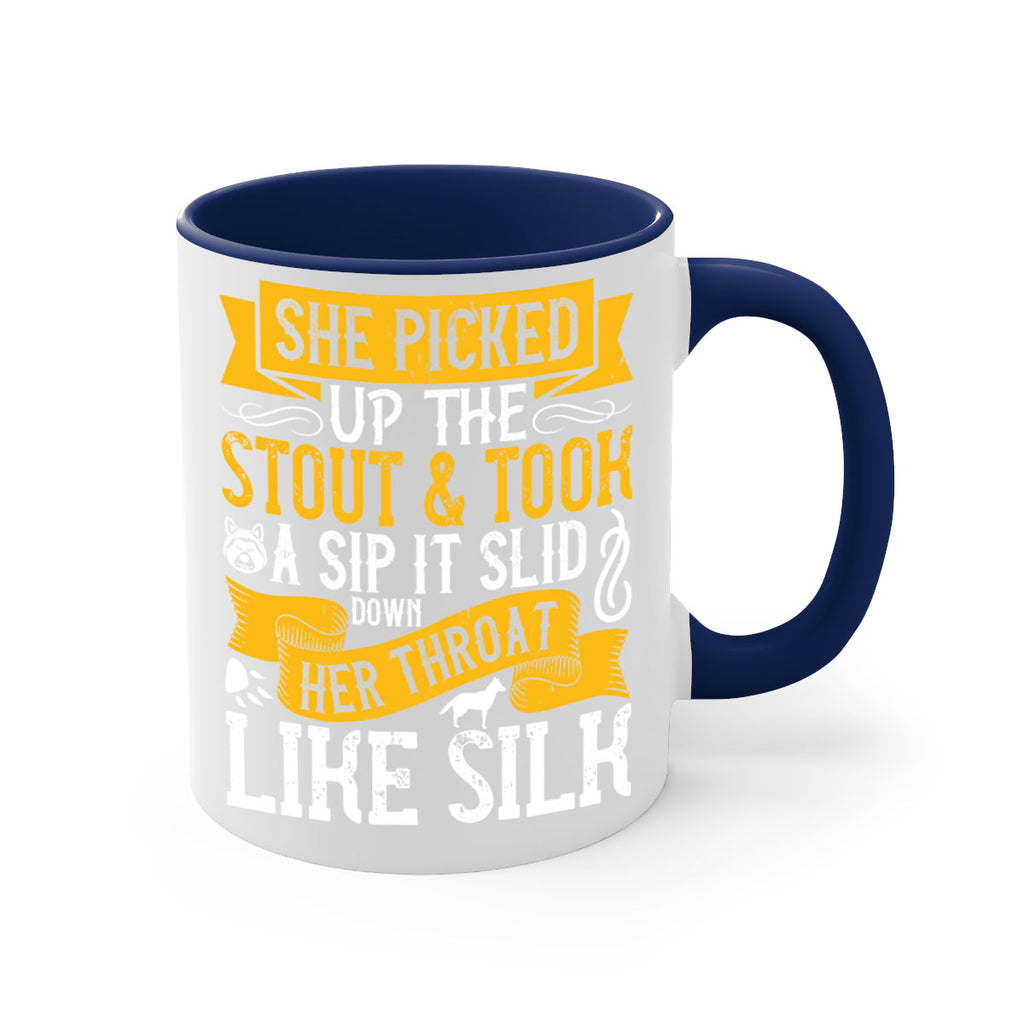 She picked up the stout and took a sip It slid down her throat like silk Style 25#- Dog-Mug / Coffee Cup