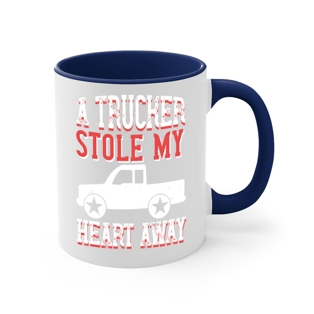 a trucker stole my heart away Style 39#- truck driver-Mug / Coffee Cup