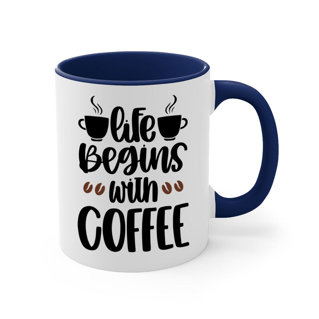 life begins with coffee 77#- coffee-Mug / Coffee Cup