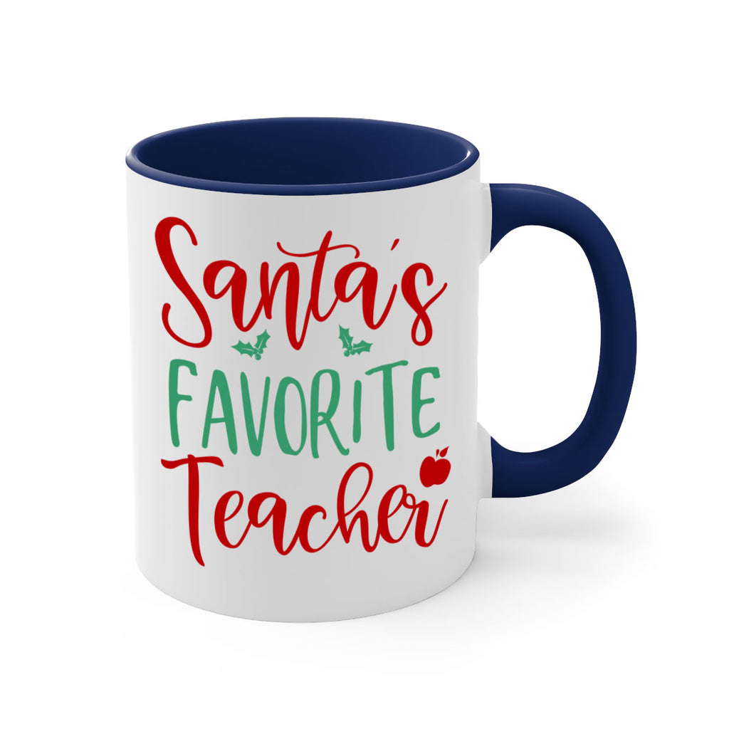 santa s favorite teacher style 609#- christmas-Mug / Coffee Cup