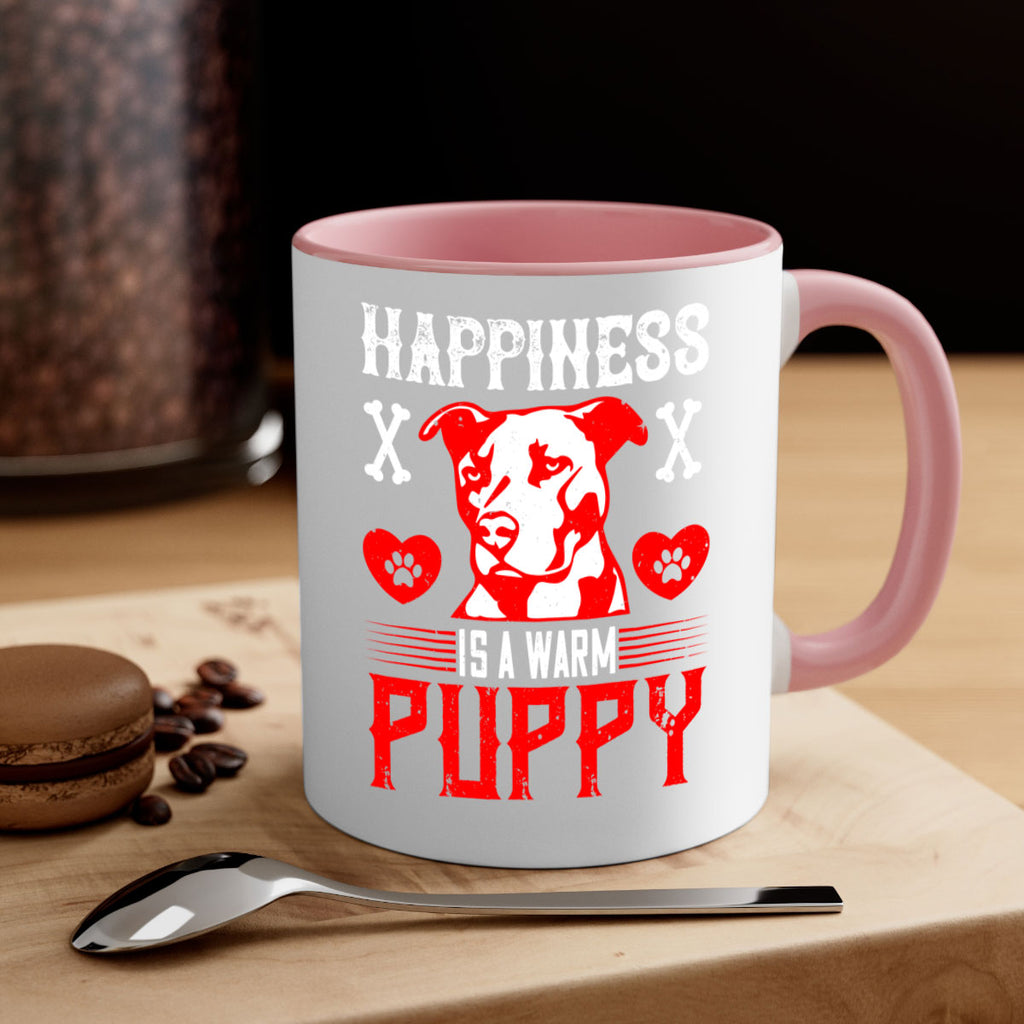 Happiness is a warm puppy Style 201#- Dog-Mug / Coffee Cup