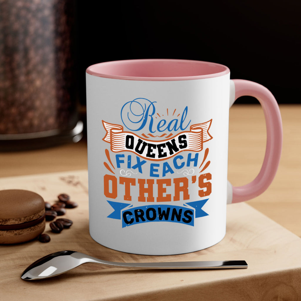 Real queens fix each other’s crowns Style 62#- best friend-Mug / Coffee Cup