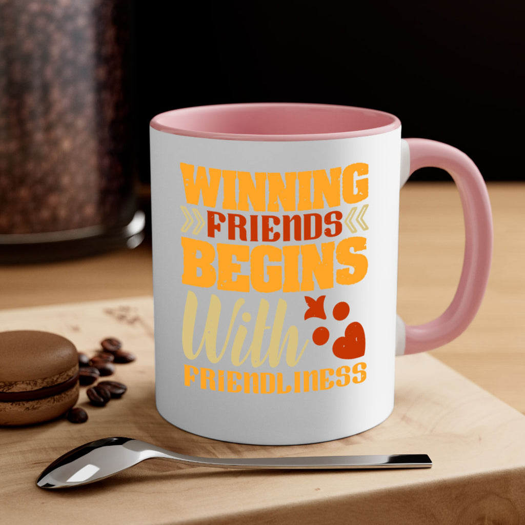 Winning friends begins with friendliness Style 25#- best friend-Mug / Coffee Cup