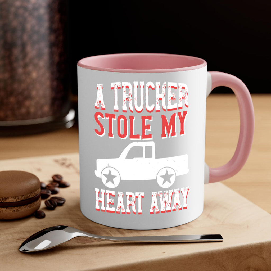 a trucker stole my heart away Style 39#- truck driver-Mug / Coffee Cup