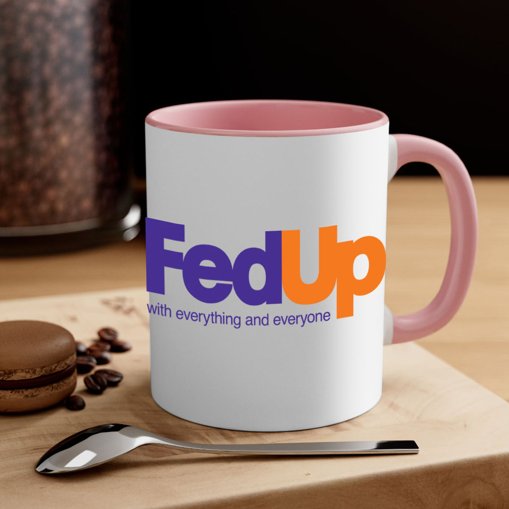 fed up 159#- black words - phrases-Mug / Coffee Cup