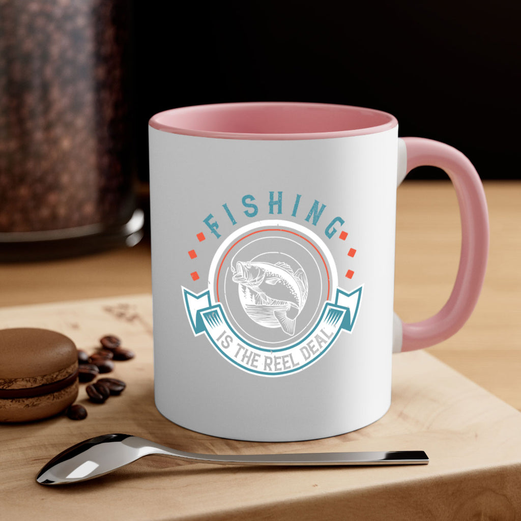 fishing is the reel deal 271#- fishing-Mug / Coffee Cup