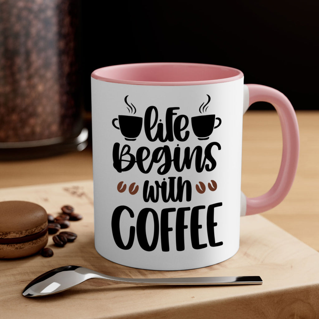 life begins with coffee 77#- coffee-Mug / Coffee Cup