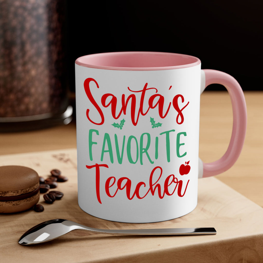 santa s favorite teacher style 609#- christmas-Mug / Coffee Cup