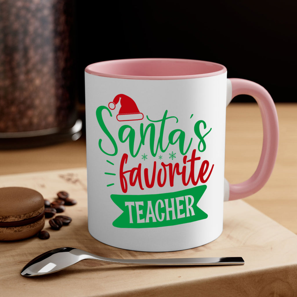 santas favorite teacher style 1116#- christmas-Mug / Coffee Cup