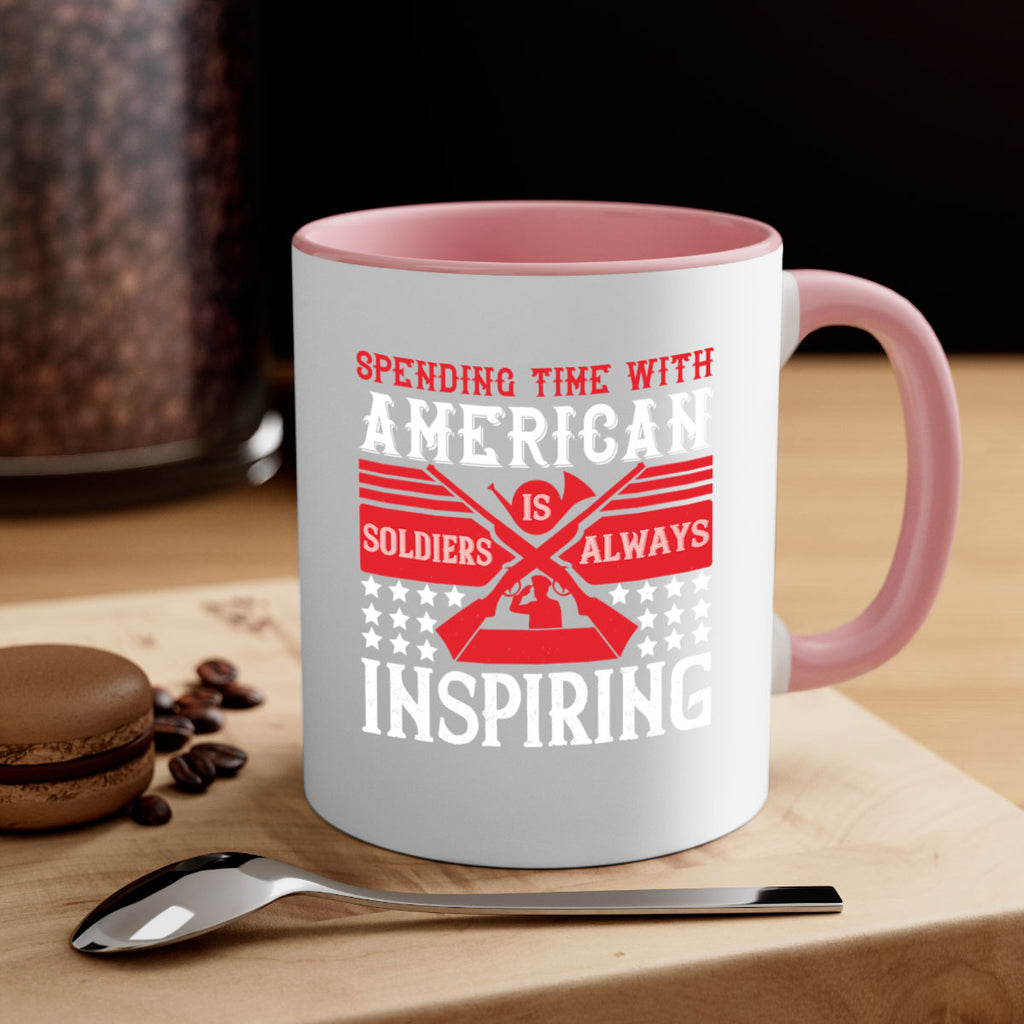 spending time with america’s soldiers is always inspiring 30#- veterns day-Mug / Coffee Cup