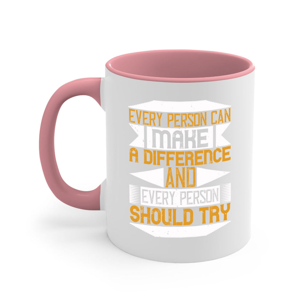 Every person can make a difference and every person should try Style 3#-Volunteer-Mug / Coffee Cup