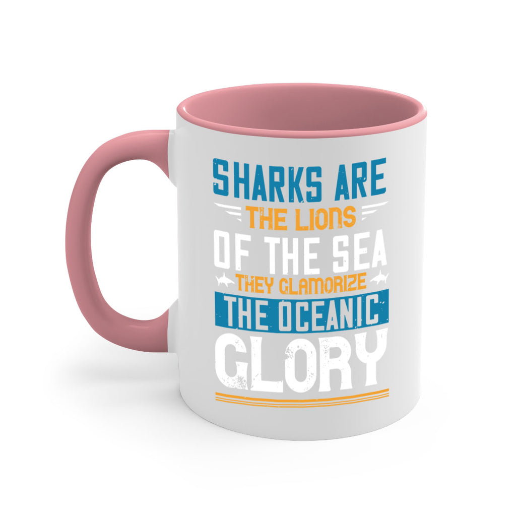 Sharks are the lions of the seaThey glamorize the oceanic glory Style 30#- Shark-Fish-Mug / Coffee Cup