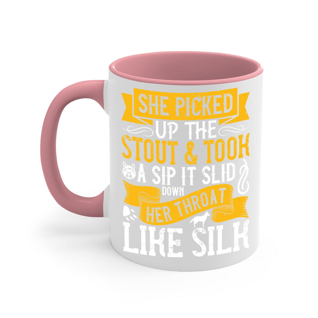 She picked up the stout and took a sip It slid down her throat like silk Style 25#- Dog-Mug / Coffee Cup