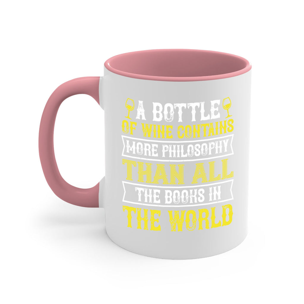 a bottle of wine contains more philosophy 97#- wine-Mug / Coffee Cup
