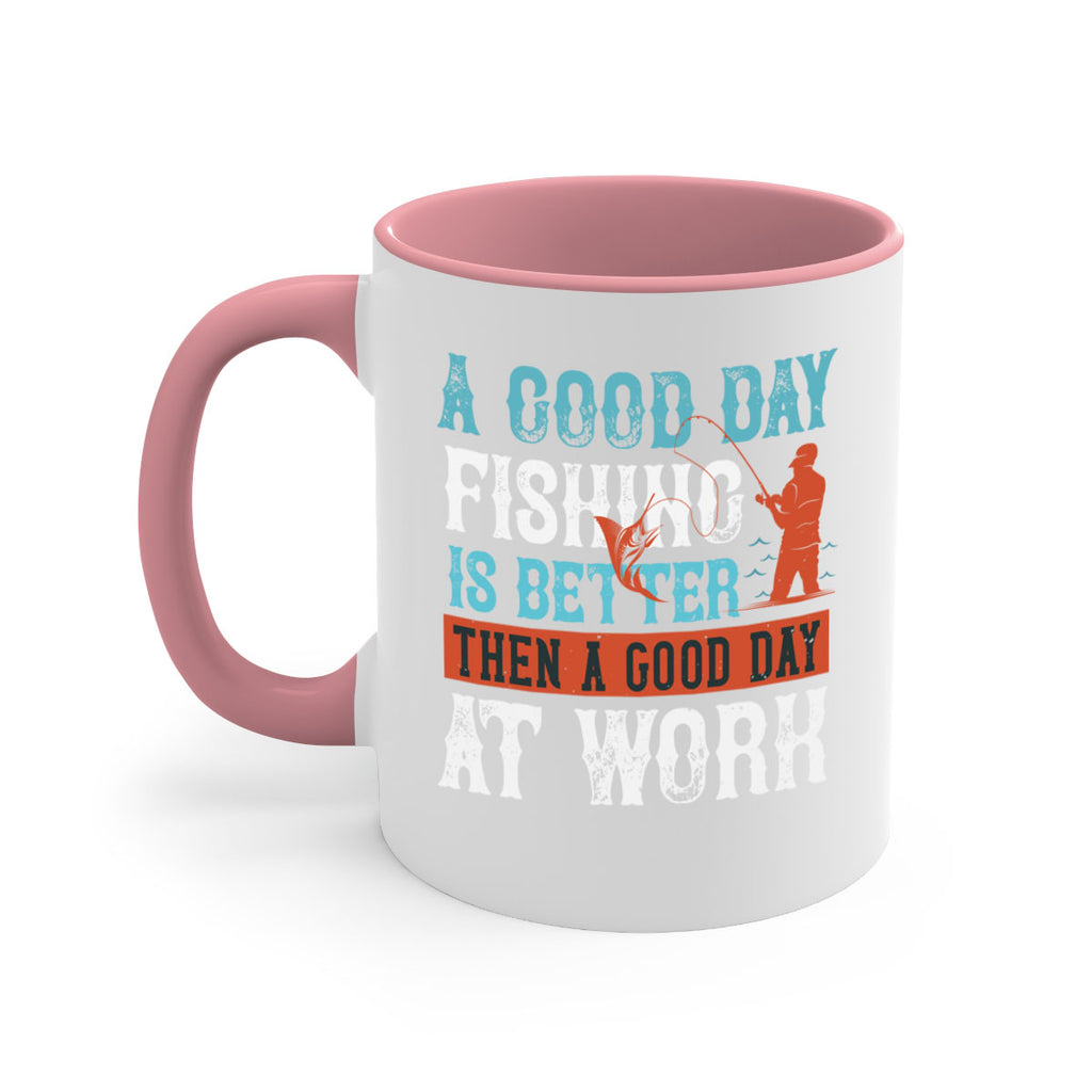 a good day fishing 186#- fishing-Mug / Coffee Cup