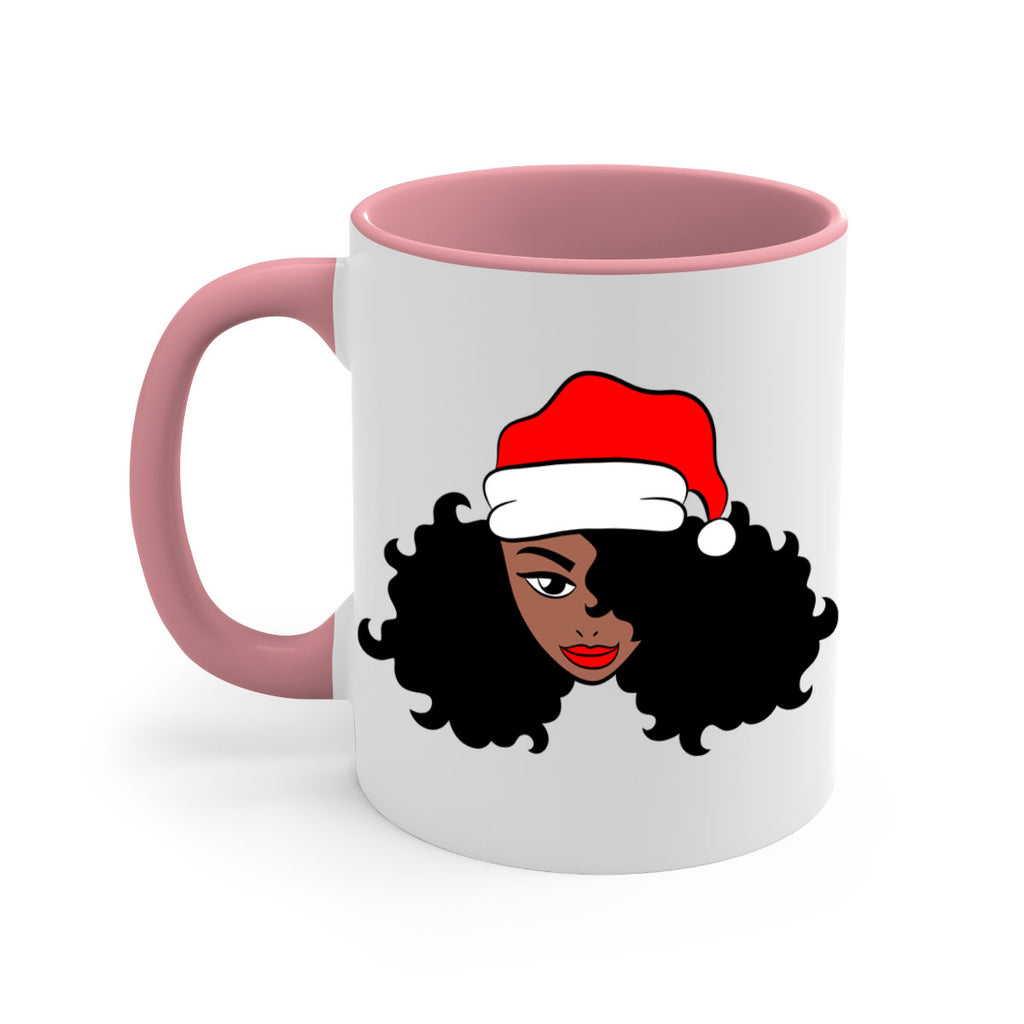afro santa claus girl 71#- Black women - Girls-Mug / Coffee Cup