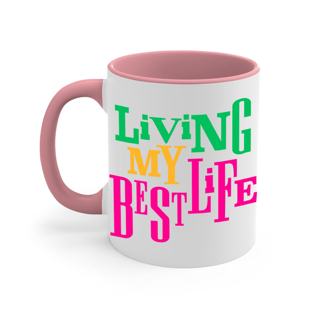 living my best life 96#- black words - phrases-Mug / Coffee Cup