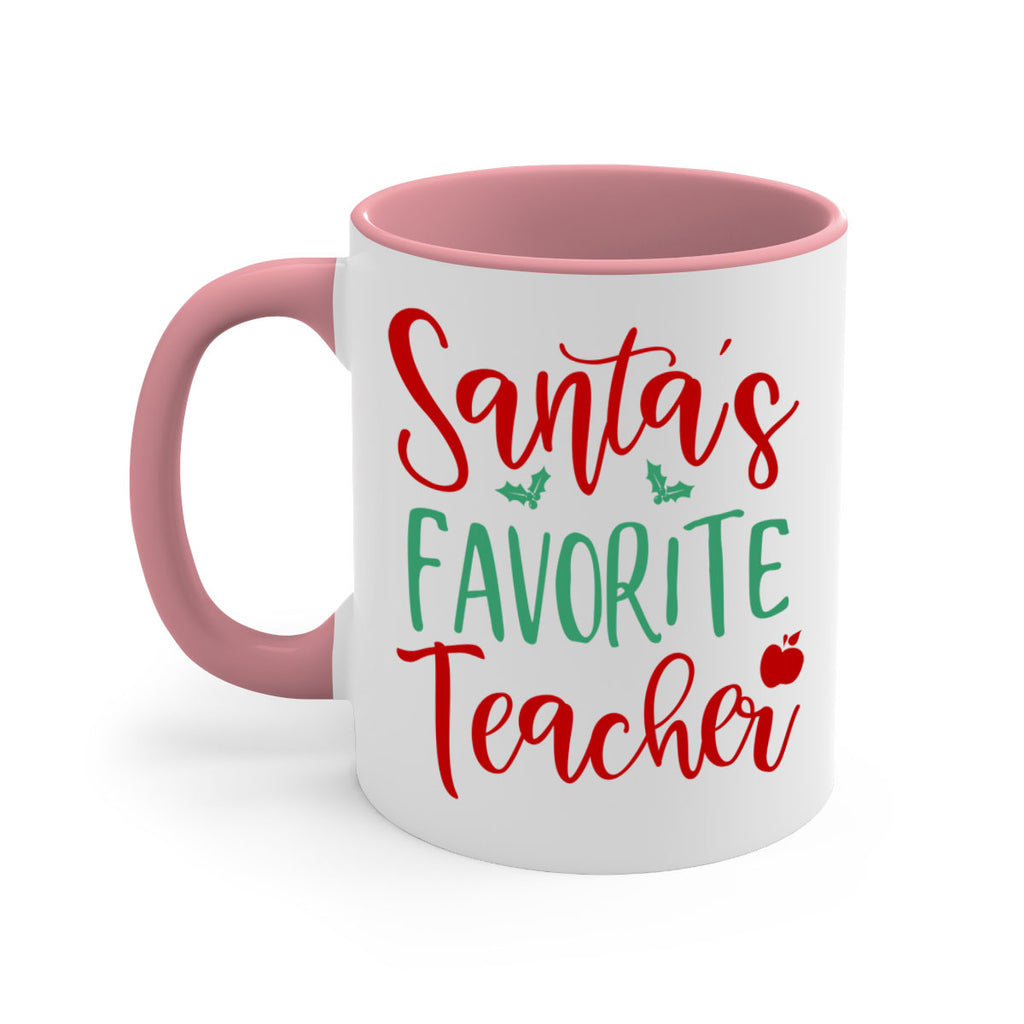 santa s favorite teacher style 609#- christmas-Mug / Coffee Cup