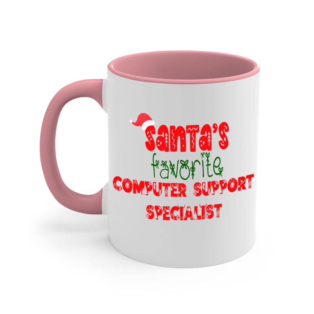 santas favorite computer support specialist style 732#- christmas-Mug / Coffee Cup