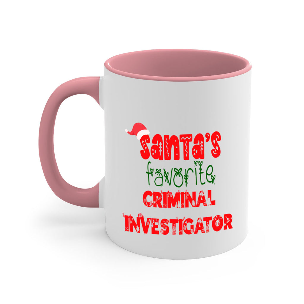 santas favorite criminal investigator style 756#- christmas-Mug / Coffee Cup