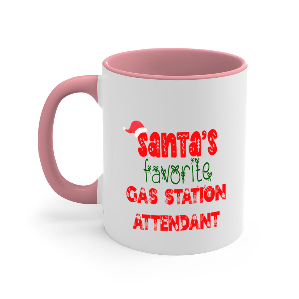 santas favorite gas station attendant style 836#- christmas-Mug / Coffee Cup
