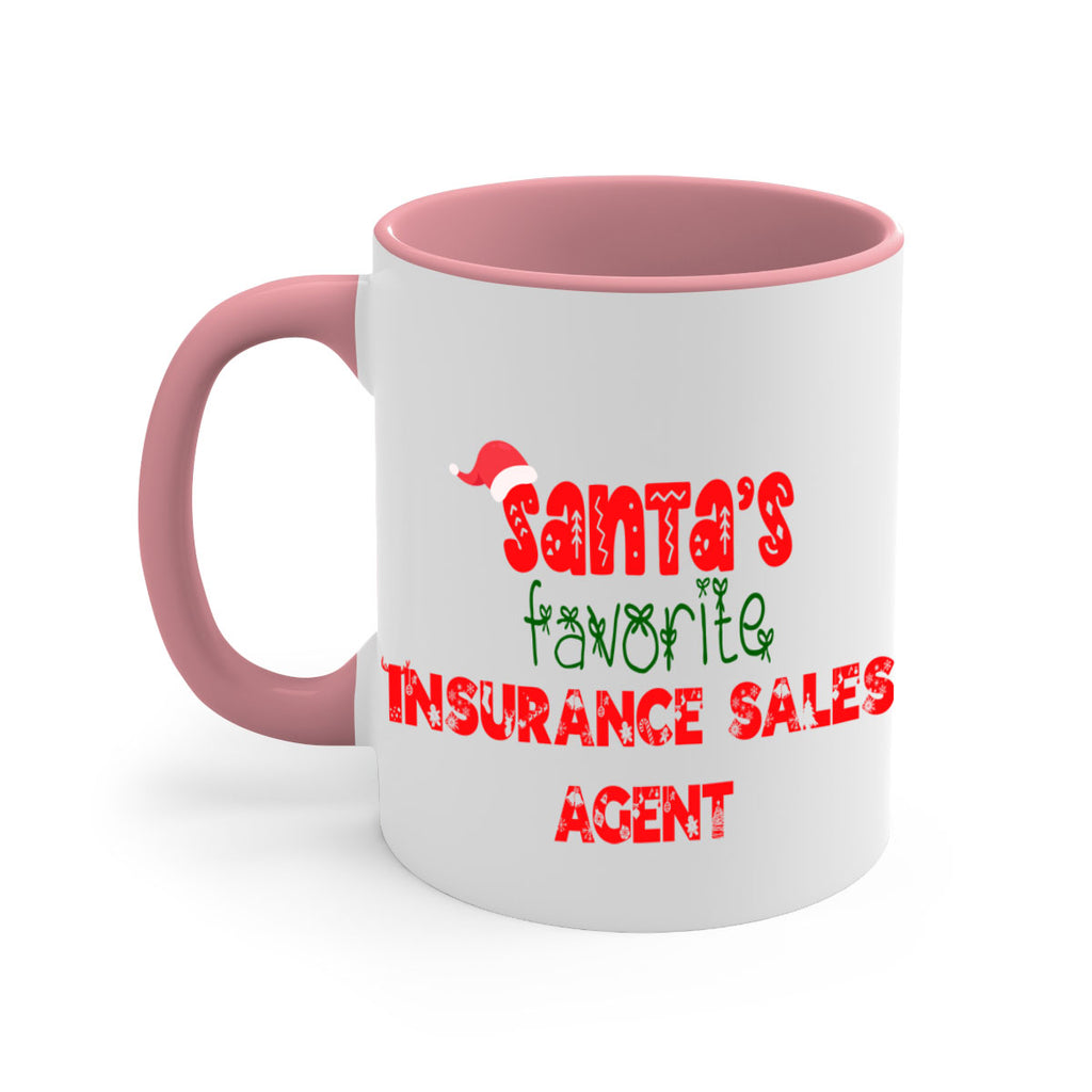 santas favorite insurance sales agent style 893#- christmas-Mug / Coffee Cup