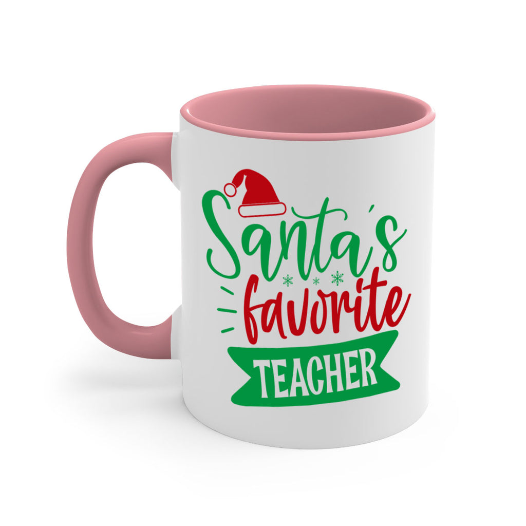 santas favorite teacher style 1116#- christmas-Mug / Coffee Cup