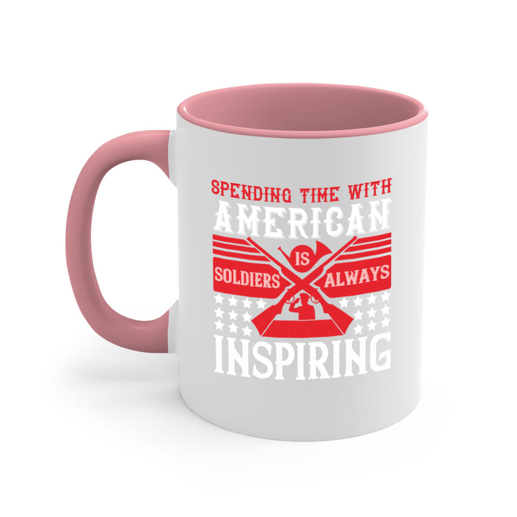 spending time with america’s soldiers is always inspiring 30#- veterns day-Mug / Coffee Cup