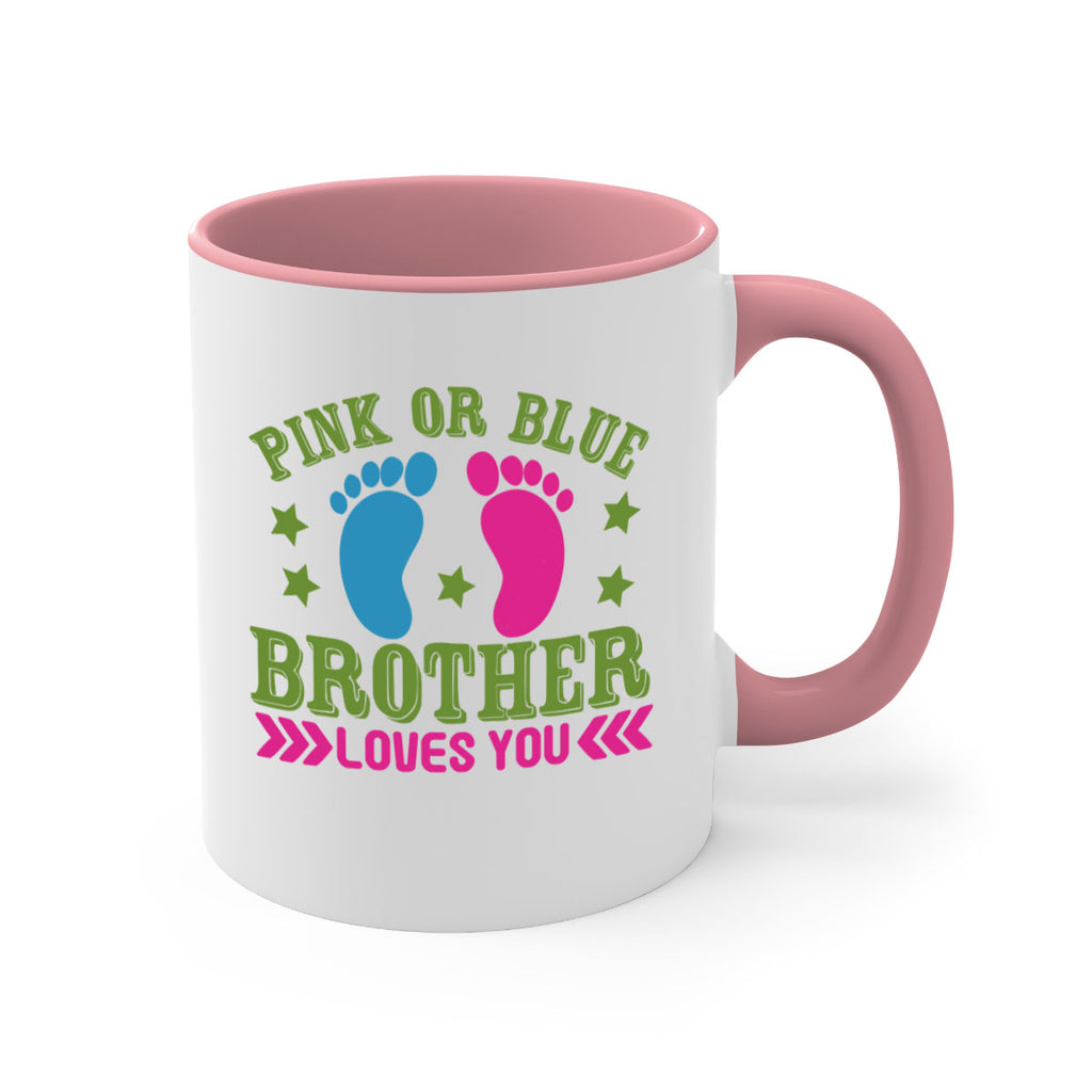 Pink or Blue Brother Loves You Style 181#- baby2-Mug / Coffee Cup